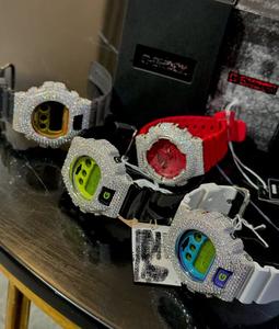 ตัวเรือนนาฬิกาเงินแท้ 925 สไตล์ฮิปฮอปสุดหรู ประดับเพชรโมอิสซาไนต์ VVS เต็มเรือน นาฬิกาเครื่องประดับสำหรับนักธุรกิจ ทั้งผู้ชายและผู้หญิง - Product Image 5