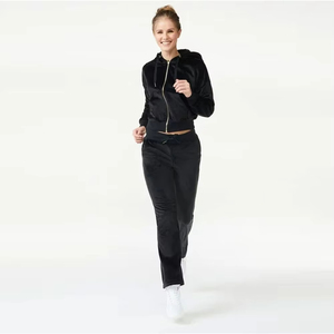 Conjunto de Ropa Casual Ecológica de Dos Piezas para Mujer, de Algodón de Alta Calidad, con Cierre, Top Hueco Personalizado y Pantalones Cortos Largos Acampanados - Product Image 6