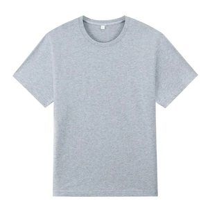 T-shirt pour homme, décontracté, respirant, écologique, manches courtes, col rond, coupe ample, 100% coton, impression de logo personnalisée, uni - Product Image 5