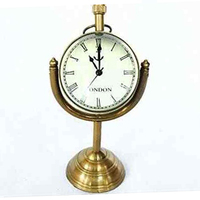 Horloge de table en forme de pomme dorée de luxe avec nouvelle horloge de bureau en métal pour la décoration de table à la maison