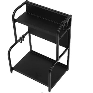 Estante de metal con revestimiento de esmalte blanco para almacenamiento de utensilios de cocina, proveedor de fabricación de fábrica resistente, estante de metal - Product Image 4