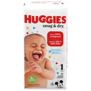 Huggies Snug & Dry <b>Baby</b> Diapers Soft, Absorbent, and Leak-Proof for All-Day <b>Comfort</b> - Product Image 1