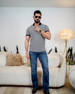 เสื้อยืดโปโลผ้าฝ้ายสำหรับผู้ชายเสื้อโปโลผ้าถักโพลีเอสเตอร์ปักโลโก้ได้ตามต้องการ - Product Image 4