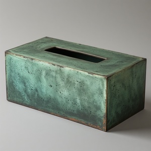 Boîte à mouchoirs multifonctionnelle en métal moderne et élégante, conçue pour les foyers organisés, offrant une solution durable, portable, artisanale et pratique. - Product Image 1