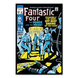 Póster Retro de la Portada de la Revista de Cómics de Marvel, Los 4 Fantásticos, para Decoración de Pared - Product Image 1
