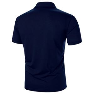 OEM al por mayor de los hombres para Polos logotipo personalizado de talla grande de algodón deporte de manga corta de color de contraste bordado camisetas de golf - Product Image 3