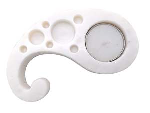 Porte-bougie chauffe-plat en marbre motif cachemire Stone Essential, fait main, style ethnique chic, décoration d'intérieur - Product Image 5