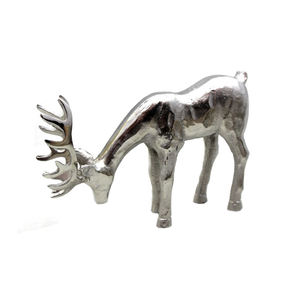 Meilleure vente renne en aluminium fini nickel pour dessus de table maison et décoration de vacances de Noël fait à la main personnalisé en vrac - Product Image 1