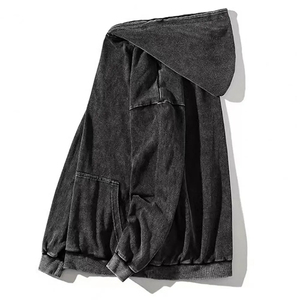 100% algodón lavado ácido sudaderas bordado camuflaje lavado ácido mujeres sudaderas con capucha para hombre térmico Otoño Invierno Casual lavado ácido - Product Image 6