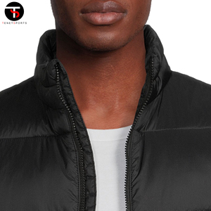 Chaleco de invierno para hombre con logotipo personalizado, chaleco acolchado sin mangas cálido de poliéster de alta calidad y peso pesado - Product Image 3