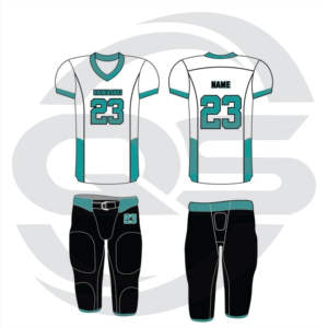 Uniforme de football américain en polyester 100% Style unique avec manches courtes respirantes de grande taille Fabriqué en Amérique en stock - Product Image 1