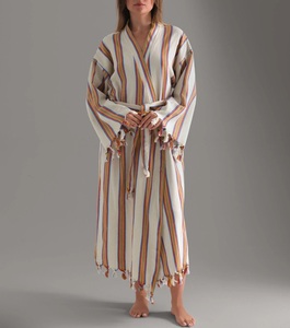 Kimono de arcoíris de algodón de primera calidad, albornoz Peshtemal, textil para el hogar de Turkiye - Product Image 2