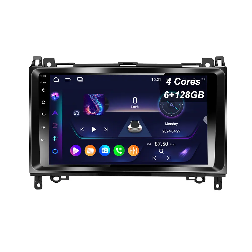 BG Factory 9inch Android 13 ultra-thin 4Cores (6+128GB) car radio for Benz W169 Wireless CarPlay 4G Wifi Bluetooth 5.0 GPS na