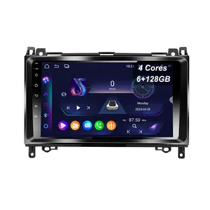 BG Factory 9inch Android 13 Ultra-thin 4Cores 6+128GB Car Radio For Benz W169 Wireless CarPlay 4G Wifi Bluetooth 5.0 GPS Na