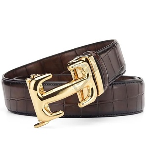 Cinturones de cuero genuino de alta calidad de color personalizado de alta resistencia de lujo fáciles de usar cinturón de cuero de tamaños personalizados para hombres - Product Image 2