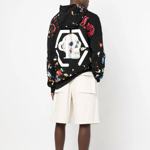 Nouveau sweat à capuche oversize style classique délavé pour homme, décontracté, pour l'hiver, effet délavé à l'acide, 100% coton respirant, en promotion - Product Image 2