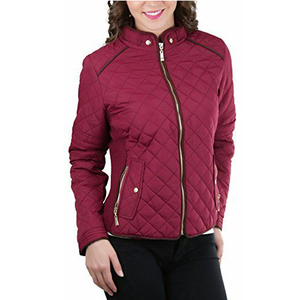 Chaqueta acolchada de último diseño 2025 para mujer con cuello con capucha y cierre de cremallera, chaquetas acolchadas personalizadas transpirables - Product Image 3