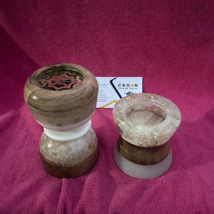 Quemador Bakhoor de madera, soporte de incienso hecho a mano ecológico para decoración del hogar y bodas, difusor de aromaterapia religioso, regalo - Product Image 5