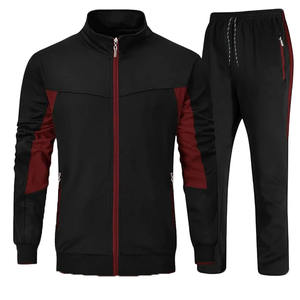 ที่กําหนดเองสองสีการออกแบบล่าสุดยืนปกผู้ชายวอร์มที่มีคุณภาพสูงบางออกกําลังกายซิปการฝึกอบรมและชุดจ๊อกกิ้ง - Product Image 4