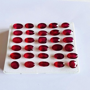 Piedra preciosa de rubí natural calentada y tratada, brillo AAA de calidad AAA con excelente color rojo, piezas únicas y hermosas para joyería - Product Image 2