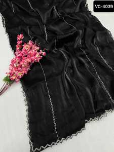 El último diseñador Heavy Jimmi Cho Fabric Khatli Cut Dana Handwork junto con Hand Diamond con Heavy Khatli Handwork Blusa - Product Image 5