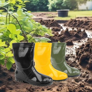 SSBO bottes en caoutchouc 25 cm de haut imperméable anti-dérapant serpent résistant aux morsures Flexible élastique confortable été printemps unisexe agriculture - Product Image 2