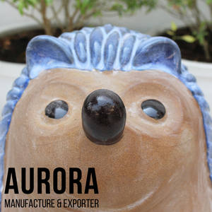 Nouveaux pots à plantes en céramique émaillée écologiques, style animalier, pour la maison et le jardin, avec emballage personnalisé et trou de drainage - Product Image 5