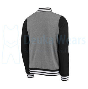 Vestes de baseball élégantes en cuir avec poche, broderie en chenille, design personnalisé OEM, pour l'hiver - Product Image 3