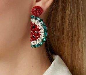 Meilleures ventes de boucles d'oreilles en perles faites à la main, designs et styles, bijoux de fête pour femmes au meilleur prix, boucles d'oreilles en perles - Product Image 4