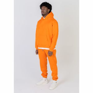 ชุดวอร์มกางเกงและฮู้ดสำหรับผู้ชายชุดวอร์มสีส้มสำหรับใส่เล่นกีฬาพิมพ์โลโก้ได้ตามต้องการ - Product Image 2