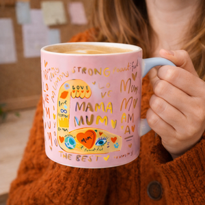 Caja de Regalo para el Día de la Madre, <span class=keywords><strong>Taza</strong></span> de Café de Cerámica con Espumador de Leche, Regalo de Cumpleaños o Festivo, Juego de Tazas de Cerámica Personalizadas - Product Image 2