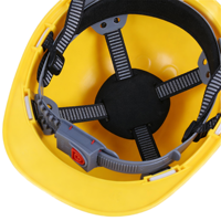 Casque de sécurité en ABS rigide en gros, casque résistant aux chocs pour l'exploitation minière et la construction