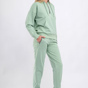 2025 personalizado mujer cómodo algodón Tech Fleece impreso Oversize cremallera chándal ropa de mujer conjunto de dos piezas - Product Image 2