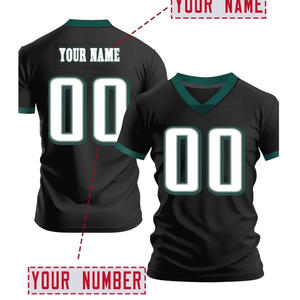 2025 nuevas camisetas de Rugby rápidas personalizables, ropa deportiva, uniformes de fútbol americano, camiseta de malla de fútbol americano de talla grande personalizada - Product Image 4