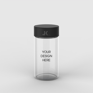 Envase Redondo de PET de 100 ml con Tapa de Seguridad para Niños y Etiqueta de Color Personalizada para Almacenamiento de Flores Comestibles Modelo M0798 de JK Packaging Solutions - Product Image 2