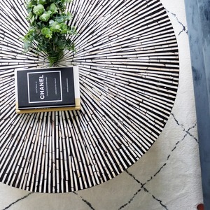 Para Amazon Venta caliente Yute Madre de perla Puf de Rangement Taburetes de mostrador Silla Personalizar Paquete Muebles de sala de estar - Product Image 3