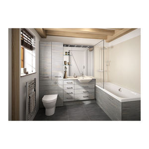 Gabinete de almacenamiento de bambú multifuncional moderno con escurridor de gran capacidad para baños y salas de estar para hoteles - Product Image 2