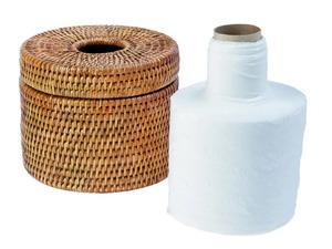 Porte-papier toilette sur pied, boîte de rangement artisanale, écologique, naturel, décoration intérieure et extérieure, vente en gros du Vietnam - Product Image 4