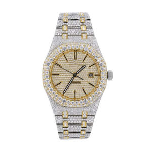 Nueva moda VVS Moissanite Diamond Acero inoxidable Mecánico Iced out Relojes de pulsera D Color Alta calidad Precio bajo - Product Image 1