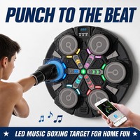 Casque de protection intelligent pour l'entraînement avec cible murale LED pour la boxe à domicile
