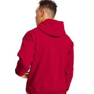 Men's Hoodie Cotton Fleece <b>Black</b> Color Wholesale Big Logo Quality Oversized Pullover Hoodie - Product Image 2