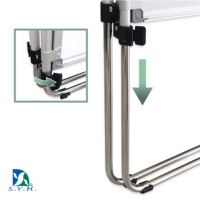 Pizarra Magnética Táctica Plegable y Ajustable Portátil SYH, Flip Chart de 176 cm con Marco de Aluminio, Equipo Deportivo para Campo