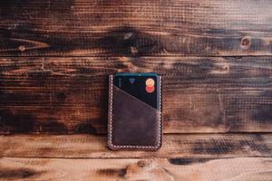 Estuche para tarjetas de cuero genuino con logotipo personalizado clásico, billetera delgada, tarjetero de identificación bancaria de negocios para mujer, 2017 - Product Image 2