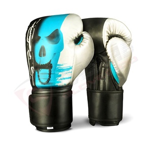 Calavera Impresiones Niños PU Cuero Sparring-Boxeo Lucha Deportes Cuero de alta calidad Diseñador personalizado Guantes DE BOXEO - Product Image 6