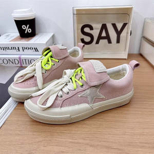 Zapatillas Deportivas Casuales de Mujer, Estilo Coreano, Primavera 2025, con Cordones, Planas, Tipo Cookie, Versátiles, Nuevas, Estilo Coreano, Desgastadas, a la Moda - Product Image 4