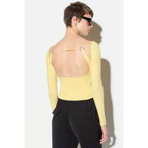 Blusa Casual con Hombros Descubiertos, Logotipo Frontal, Manga Corta y Manga Larga - Product Image 4