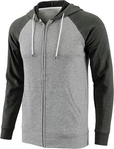 Basics coton mélangé nouveau style logo personnalisé imprimé broderie fermeture éclair sweats à capuche vêtements pour hommes fermeture éclair sweat à capuche - Product Image 3