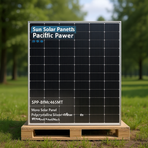 แผงโซลาร์เซลล์ Sun Pacific Power SPP-BfMc465MHT 460W-600W โมโน โพลีคริสตัลไลน์ ซิลิคอน กระจกหน้า  แบบพาเลทแพ็ค - Product Image 3