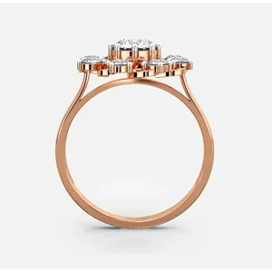แหวนเพชรลายดอกไม้-เครื่องประดับดีไซน์ดอกไม้สุดหรู - Product Image 3