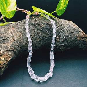 16 perles de culbutage à facettes collier fantaisie jaune naturel cadeau parfait pour les femmes sans nickel sans plomb - Product Image 2